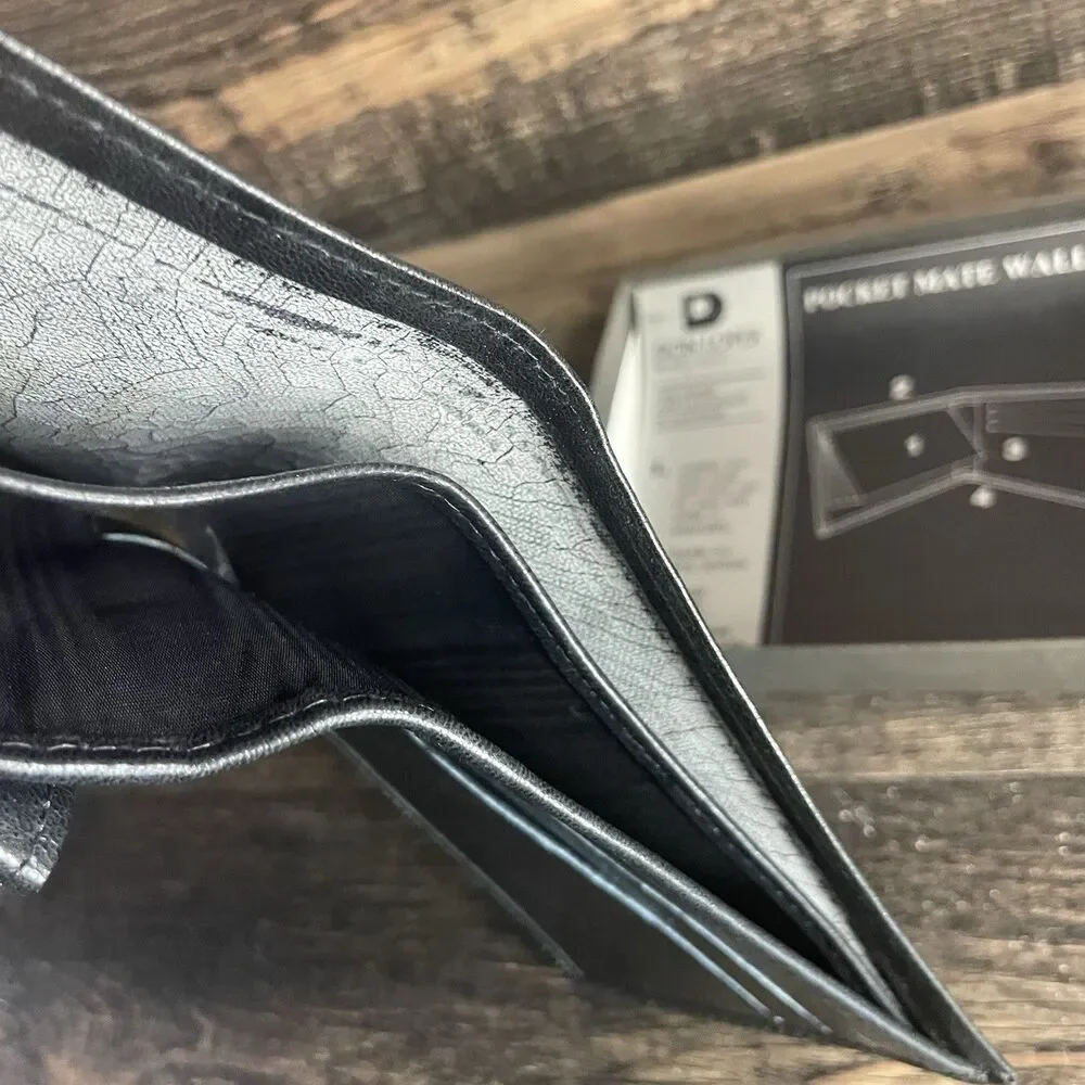 Vintage Don Loper Beverly Hills Black Leather Wallet